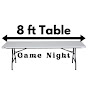 8 Ft Table Game Night