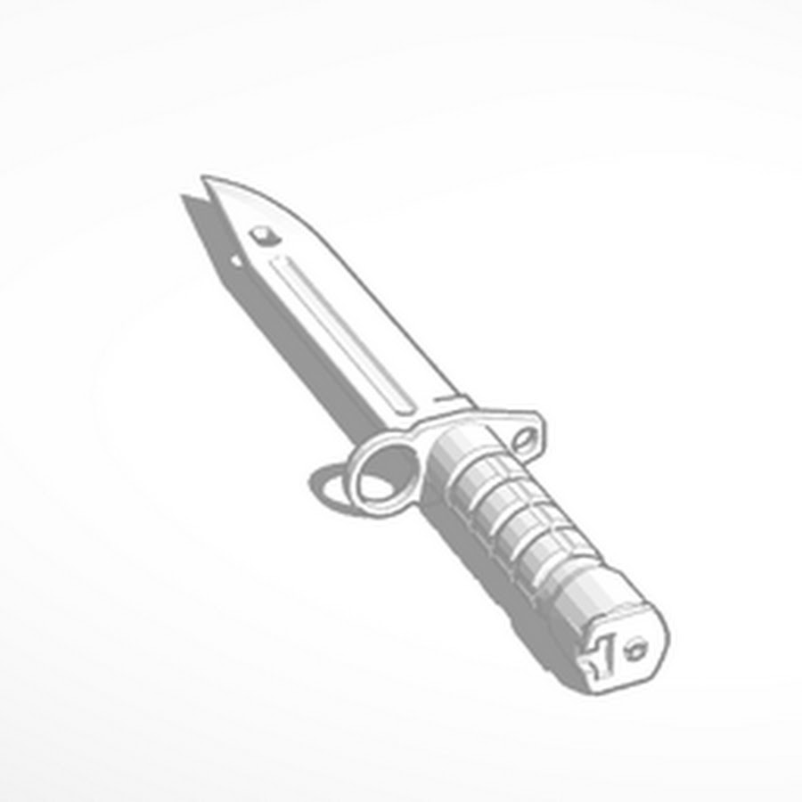 Нож m9 Bayonet чертеж
