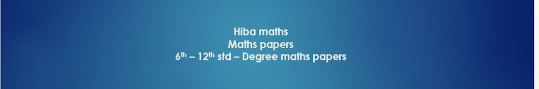 Hiba maths Banner