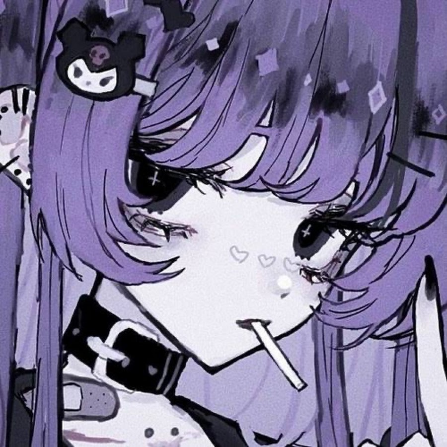 Anime goth pfp