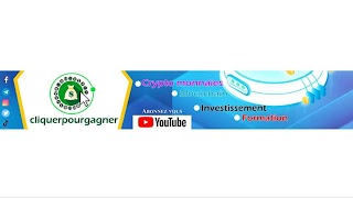 «Cliquer pour gagner» youtube banner