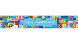 «5 Minuti Creativi GIOCHI» youtube banner