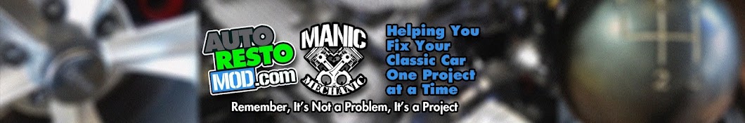 Autorestomod Manic Mechanic Gasoline Media Banner