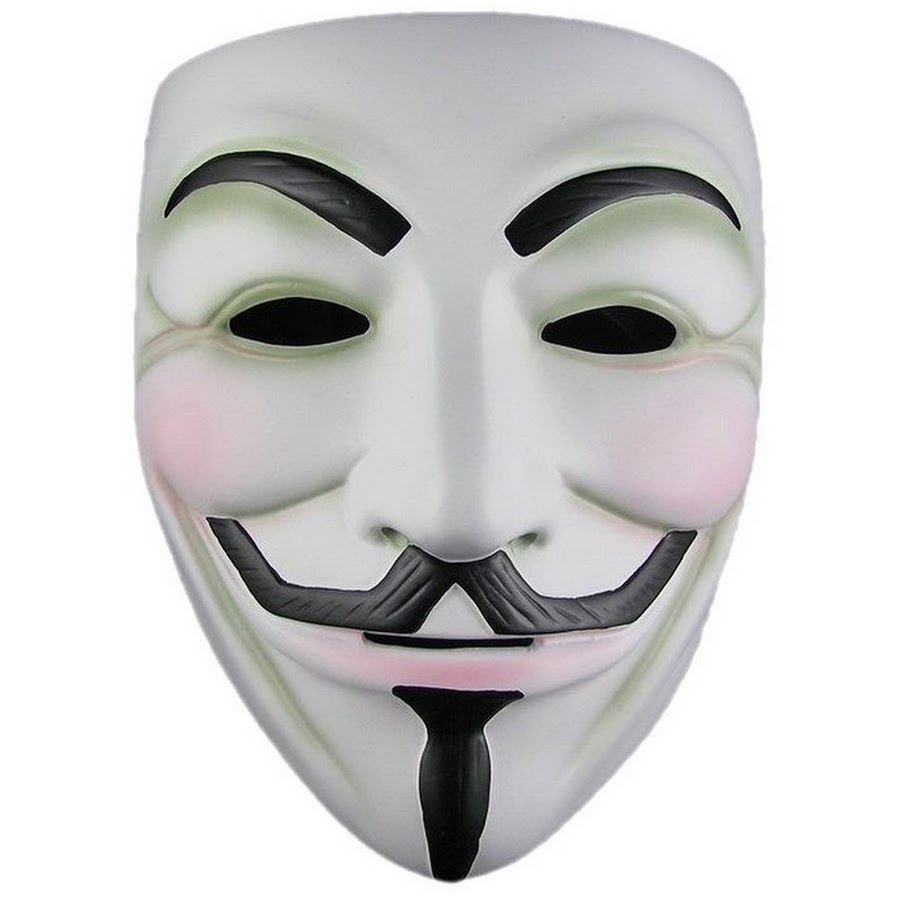 Раскраски маски анонимуса