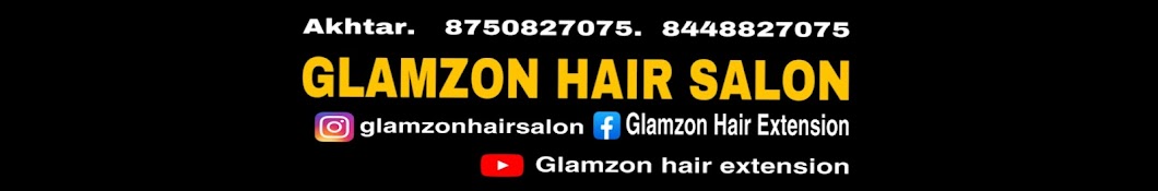 Glamzon Hair Extension Banner