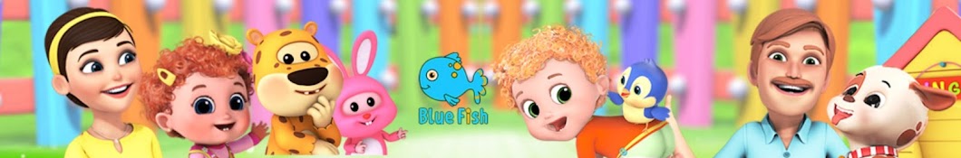 Blue Fish - nursery rhymes & kids songs abc Banner
