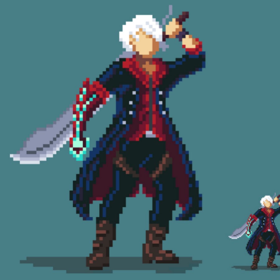 Pixel devil. Данте пиксель. Пиксельный Devil May Cry. Вумшд ьфн СКН пиксельарт. Данте ДМС пиксель арт.