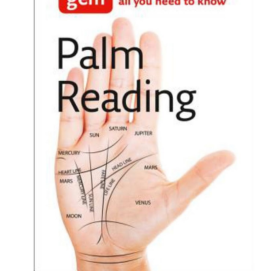 Palm reading. The reading Palms. He reading Palms.