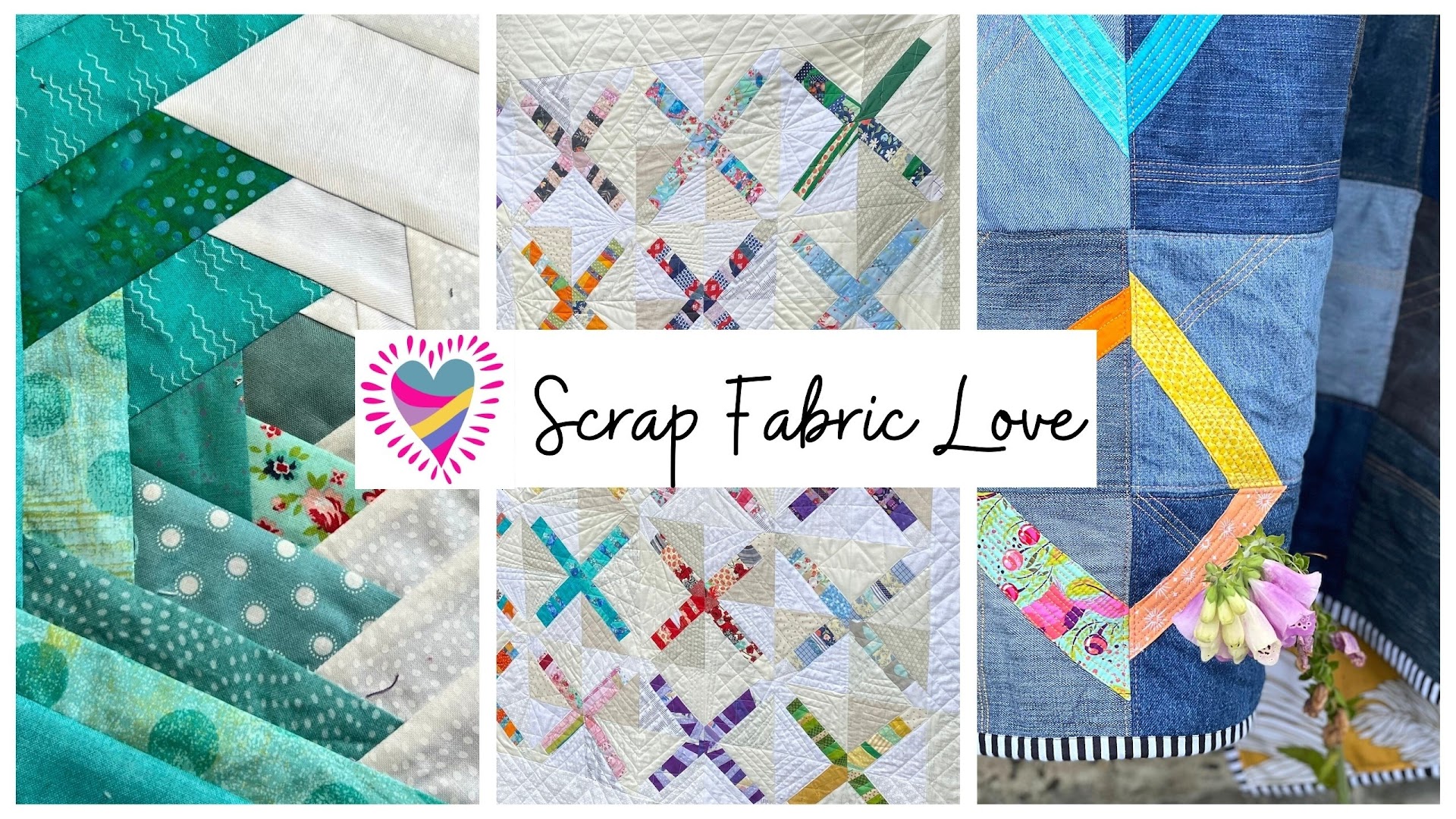 25+ Modern Scrap Quilt Patterns - Scrap Fabric Love