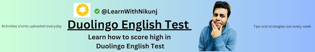 Learn with Nikunj - Duolingo English Test