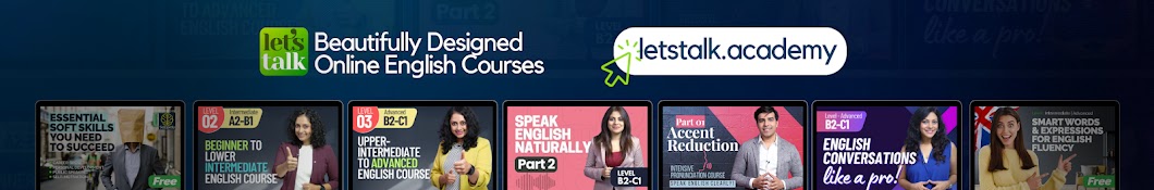 Learn English with Let's Talk - Free English Lessons Banner