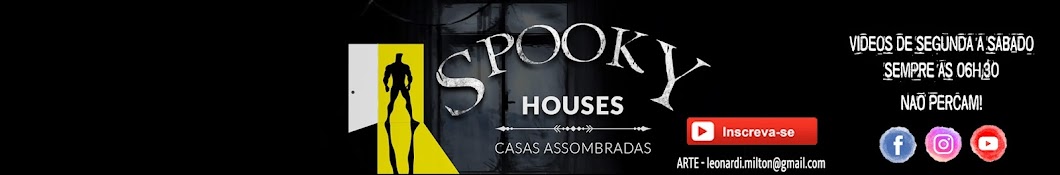 Spooky Houses Casas Assombradas Banner