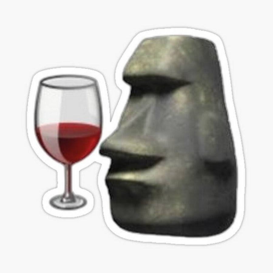 Fino Señores  Fino Señores /🗿 Moai Head Emoji and 🍷 Wine Glass