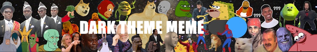 Dark Theme Meme Banner