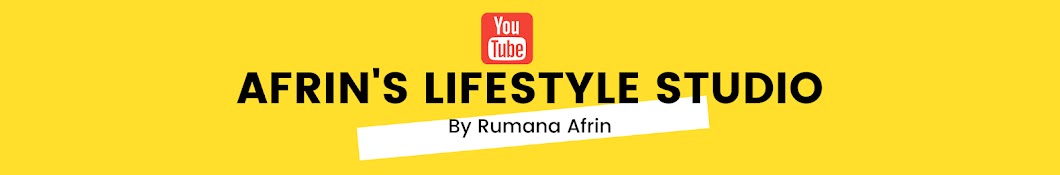 Afrin's Lifestyle Studio Banner
