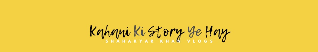 Shaharyar Khan Vlogs Banner