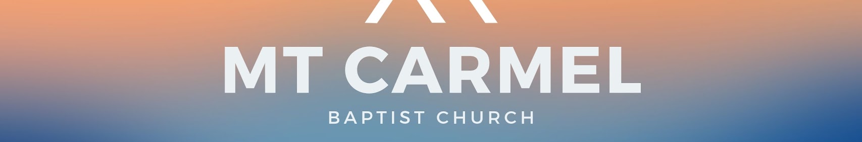 Mt Carmel Baptist Church banner