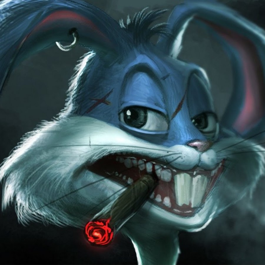 Рисунок злой кролик