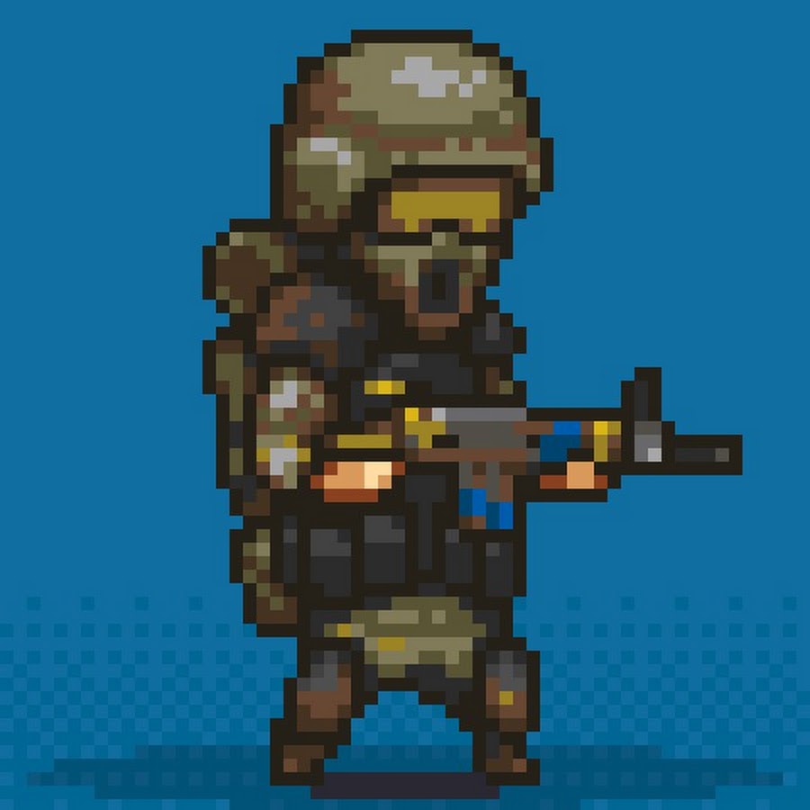 Pixel soldiers