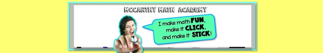 McCarthy Math Academy Banner