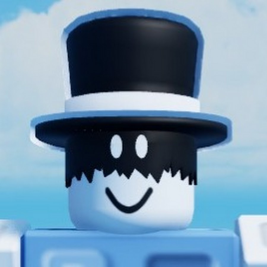 Character in roblox with bacon hair and top hat