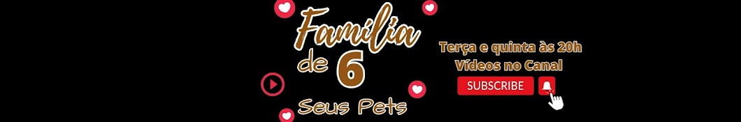 Família de 6 e seus pets