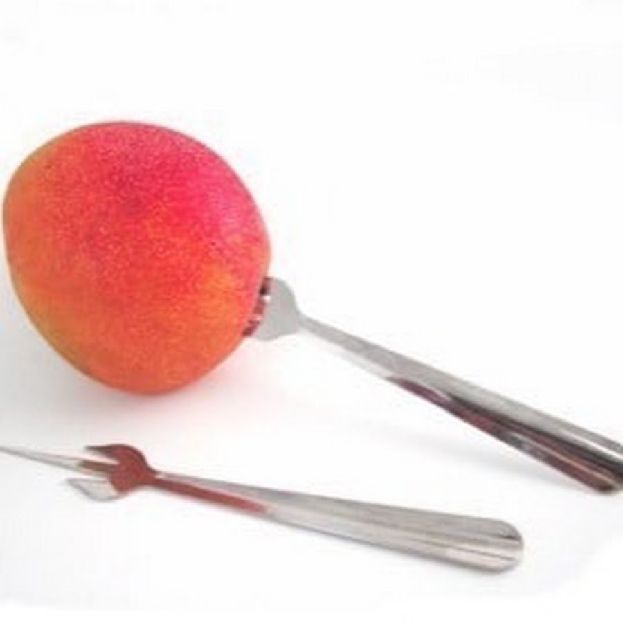 Mango on a fork by or353
