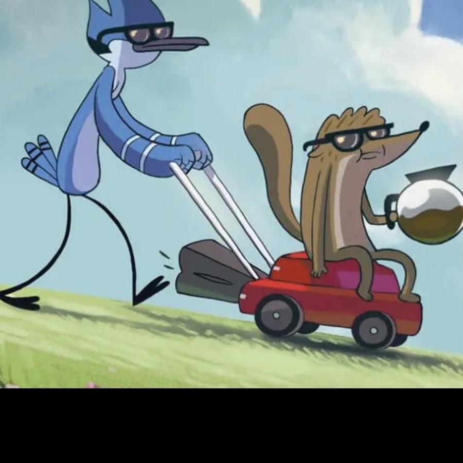 They luv. Regular show Intro. Regular show Clown and Horse.