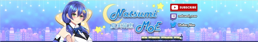 Natsumi Moe - VTuber ( New Channel @ Raven Manor) Banner