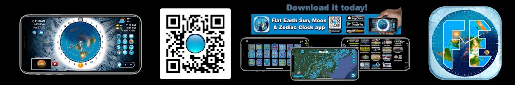 Flat Earth Sun, Moon & Zodiac Clock app Banner