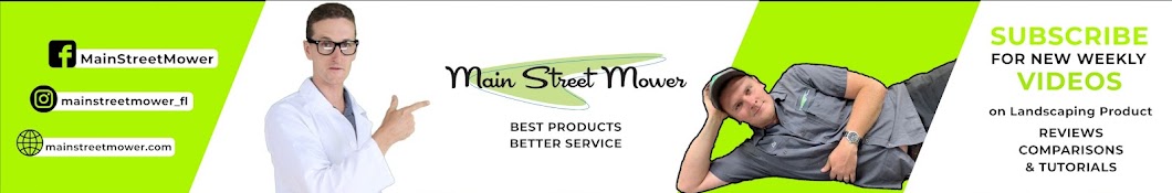 Main Street Mower Banner