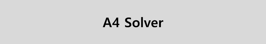 A4 Solver