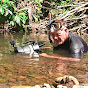 Hans van Heusden, with cichlids in the wild.