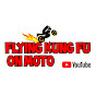 Flying Kung fu on moto