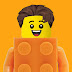 {orange LEGO LEGO}