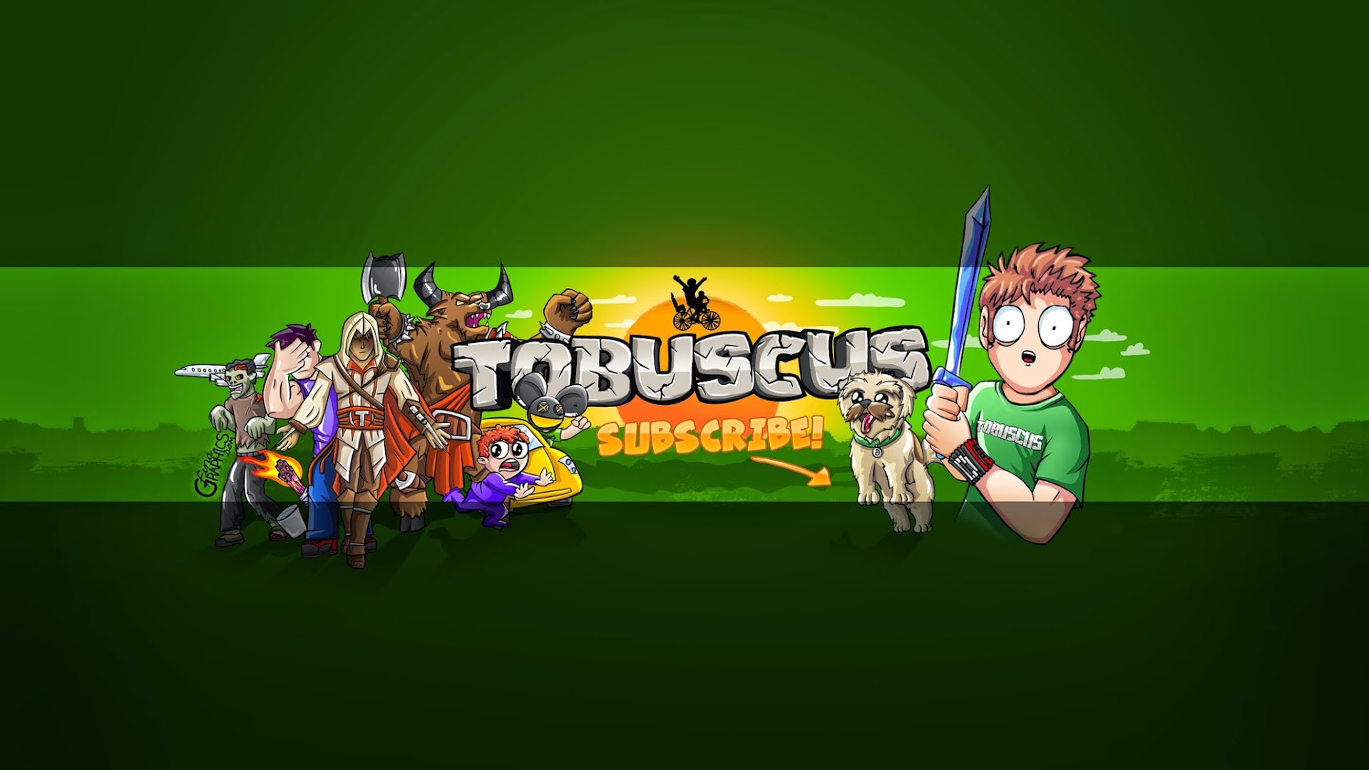 tobuscus logo green wallpaper