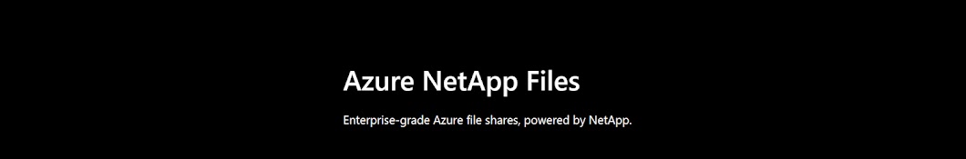 Azure NetApp Files