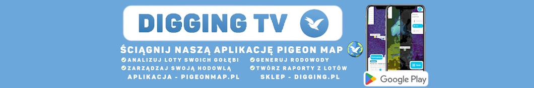 Digging Tv - gołębie pocztowe Pigeon Map