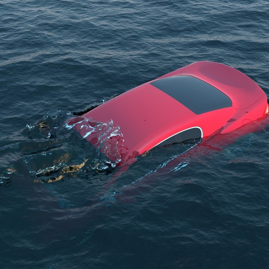 Автомобиль после затопления. Sinking car.