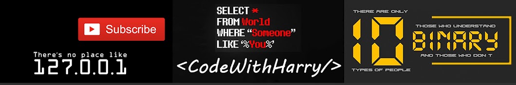 CodeWithHarry Banner