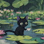 Lofi black cat daisyPLAYLIST