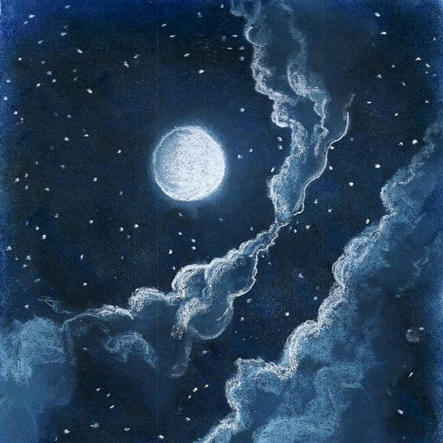 Картина небо луна