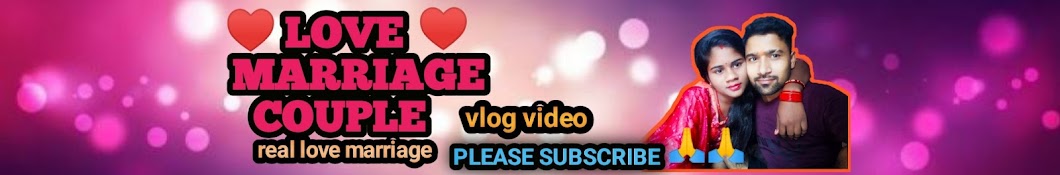 Love Marriage Couple vlog Banner
