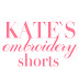 logo kates embroidery shorts