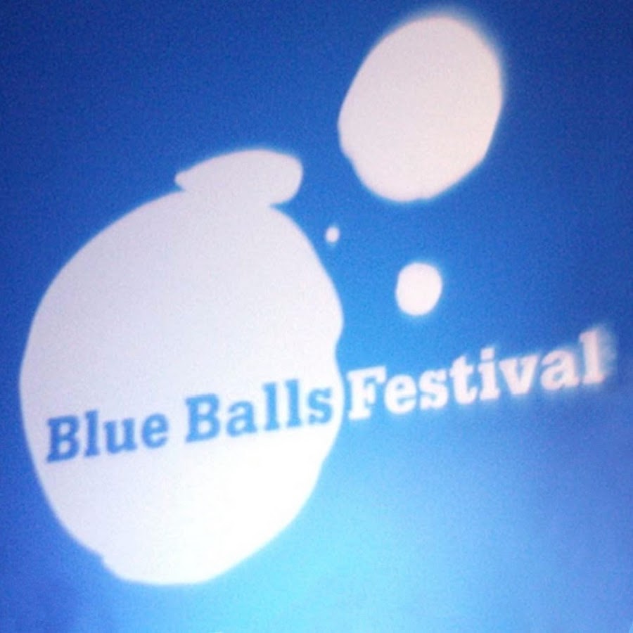 Blue balls. Festival balls