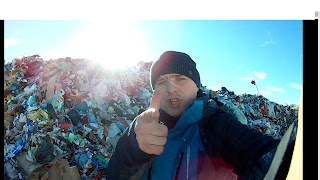 Заставка Ютуб-канала мусорщик