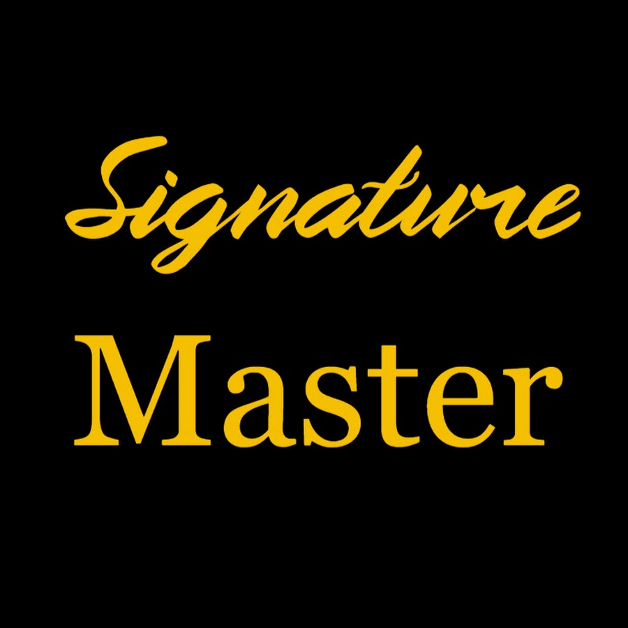 Signature Master - YouTube