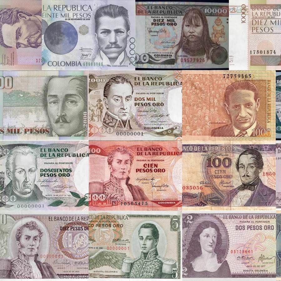 MONEDAS Y BILLETES DE COLOMBIA