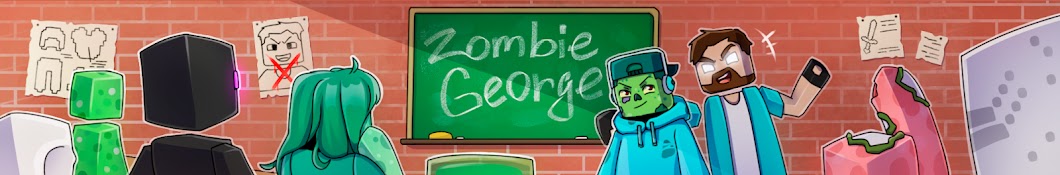 Zombie George - Minecraft Monster School Banner