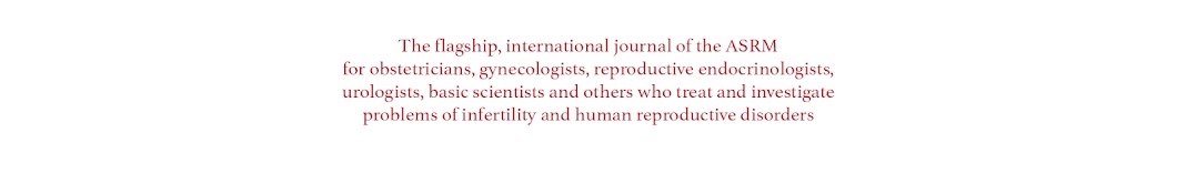 Fertility & Sterility Banner